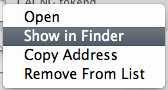 select show finder image