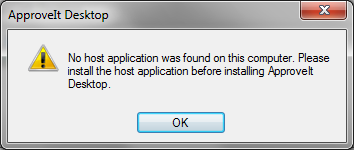 No Host Application Found