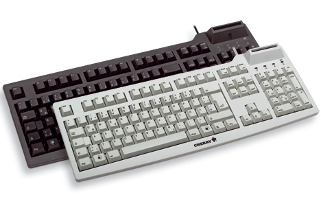 Picture of Cherry G83-6644 keyboard with built in Smart Card reader